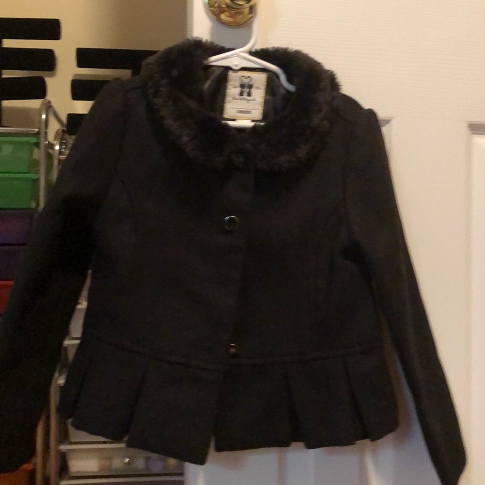 Gymboree black wool coat